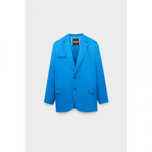 Пиджак , размер 42, голубой FRENKEN. Цвет: голубой