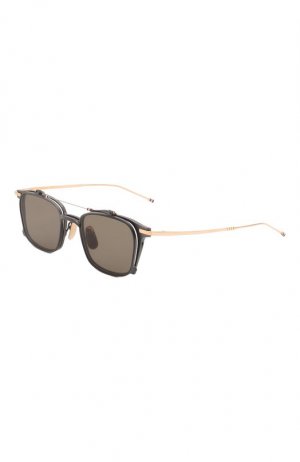Солнцезащитные очки Thom Browne. Цвет: коричневый
