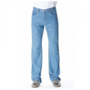 Мужские широкие летние джинсы WESTLAND Голубые W5759 LIGHT_BLUE. Цвет: голубой