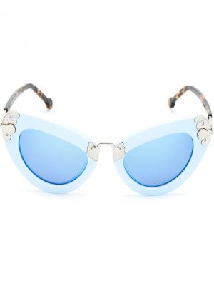 Солнцезащитные очки Preen By Thornton Bregazzi. Цвет: синий