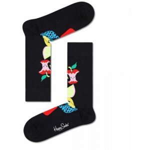 Носки , размер 29, черный, мультиколор Happy Socks. Цвет: черный