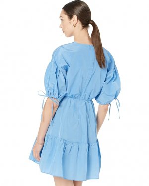 Платье Suza Exaggerated Sleeve Wrap Mini Dress, светло-синий Ted Baker