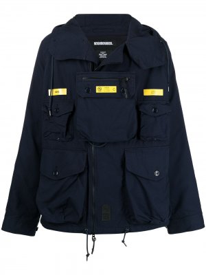 Куртка с накладными карманами Neighborhood. Цвет: синий