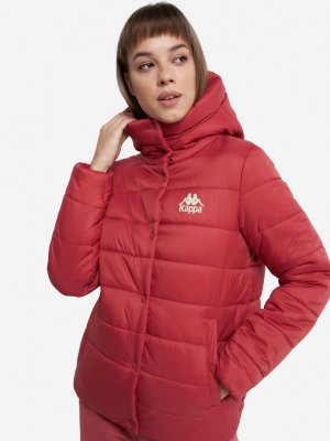 Куртка утепленная женская, Красный Kappa. Цвет: красный