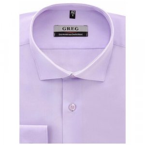 Рубашка , размер 186-194/39, фиолетовый GREG. Цвет: сиреневый/фиолетовый