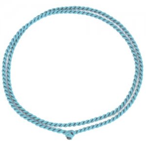 Гайтан шнурок для крестика или кулона небесно-голубой (Длина: 60 см, Толщина: 1,5 мм) 4Love4You. Цвет: голубой