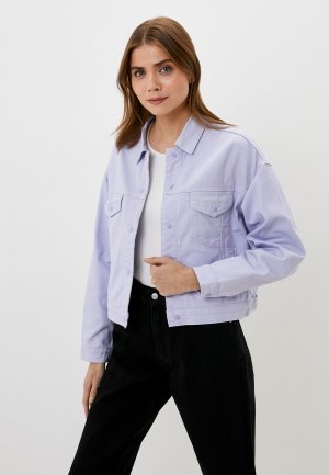 Куртка джинсовая Shu. Цвет: фиолетовый