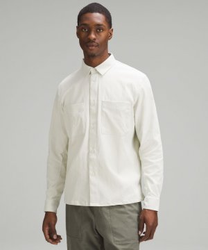 Рубашка свободного кроя с длинным рукавом и пуговицами, белый Lululemon