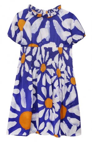 Платье из вискозы Marni. Цвет: синий