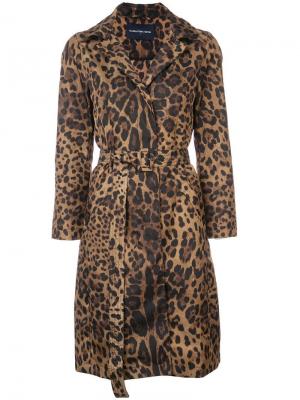 Пальто с леопардовым принтом Samantha Sung