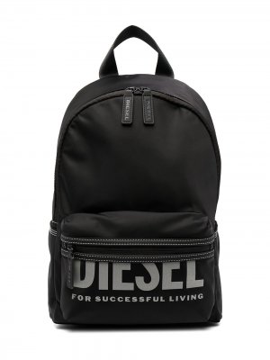 Рюкзак с логотипом Diesel Kids. Цвет: черный