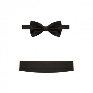 Комплект из галстука-бабочки и камербанда Canali. Цвет: чёрный