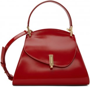 Красная маленькая сумка с геометрическим рисунком Ferragamo