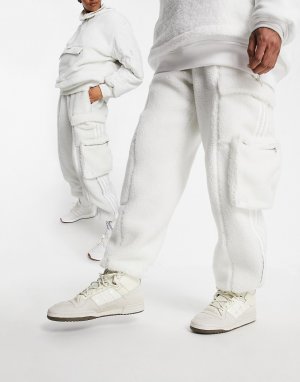 Белые плюшевые джоггеры карго adidas x IVY PARK-Белый Park