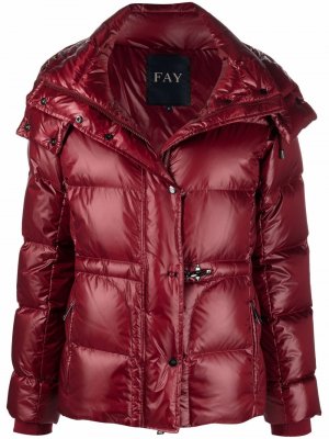 Куртка-пуховик Fay. Цвет: красный