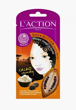 Маска для лица LAction L'Action с маслом ши Shea Butter, 12 г. Цвет: белый