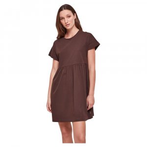 Короткое платье Organic Empire Valance Short Sleeve, коричневый Urban Classics