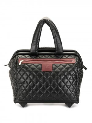 Чемодан и дорожная сумка Cocoon 2010-го года Chanel Pre-Owned. Цвет: черный
