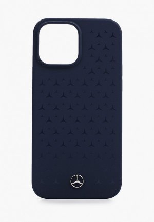 Чехол для iPhone Mercedes-Benz 13 Pro Max, Liquid silicone Stars Hard Blue. Цвет: синий