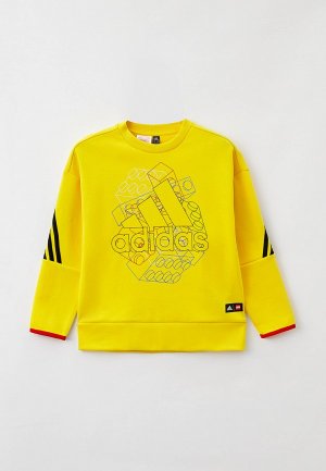 Свитшот adidas U LEGO CL CREW. Цвет: желтый