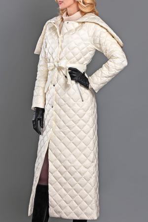 Пальто женское демисезонное стеганное длинное