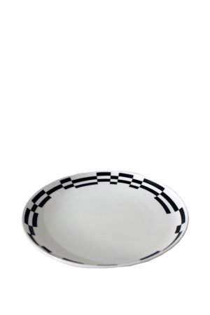 Тарелка десертная 19 см Thun1794. Цвет: черный, белый