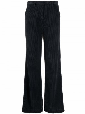 Расклешенные вельветовые брюки Massimo Alba. Цвет: черный