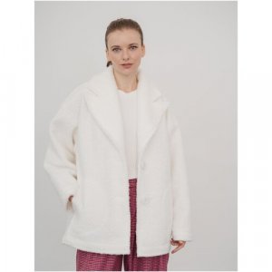 Куртка , демисезон/лето, удлиненная, оверсайз, для беременных, карманы, размер M(46-48), белый Модный Дом Виктории Тишиной. Цвет: белый