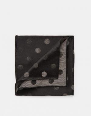 Шелковый платок для пиджака в горошек с эффектом омбре Paul Smith. Цвет: черный