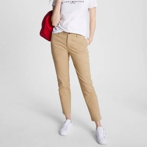 Брюки чинос Slim Fit Essential Solid, бежевый Tommy Hilfiger