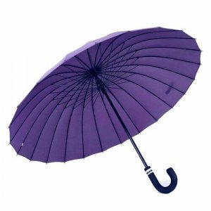 Зонт-трость , фиолетовый Mabu. Цвет: фиолетовый