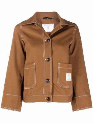 Джинсовая куртка Seulsa Société Anonyme. Цвет: коричневый