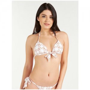 Купальный лиф на завязках GUESS JEANS E02J27MC03IA009 Белый 46. Цвет: белый