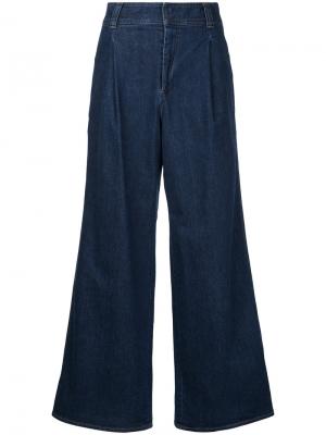 Широкие джинсы Estnation. Цвет: синий