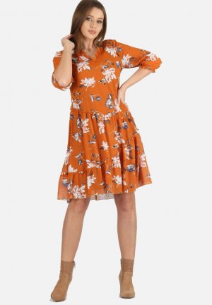 Коктейльное платье , оранжевый Margo collection