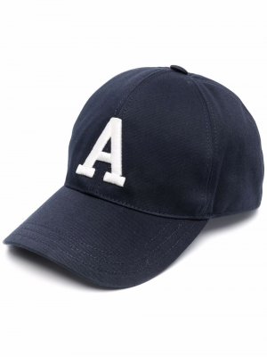 Бейсбольная кепка с вышивкой Alberta Ferretti. Цвет: синий