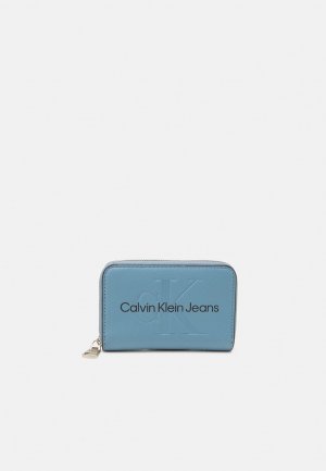 Кошелек SCULPTED ZIP AROUND MONO , цвет dusk blue Calvin Klein Jeans