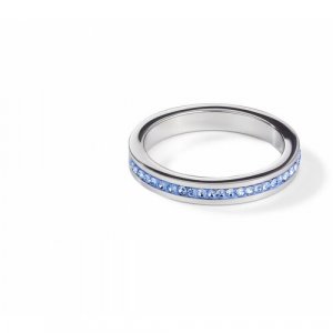 Кольцо Hellblau-Silver 17.2 мм 0129/40-0741 54 Coeur de Lion. Цвет: синий/серебристый