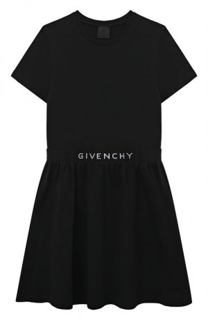 Хлопковое платье Givenchy. Цвет: чёрный