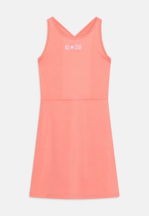 Платье из джерси ALL STAR BIKER SHORT DRESS , цвет lawn flamingo Converse