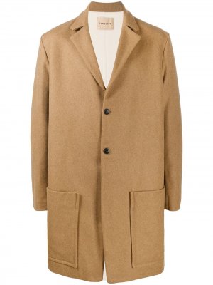 Однобортное пальто Corelate. Цвет: коричневый