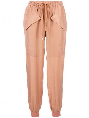 Классические брюки со шнурком на талии See By Chloé. Цвет: розовый и фиолетовый