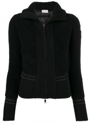 Дутая спортивная куртка Moncler. Цвет: черный