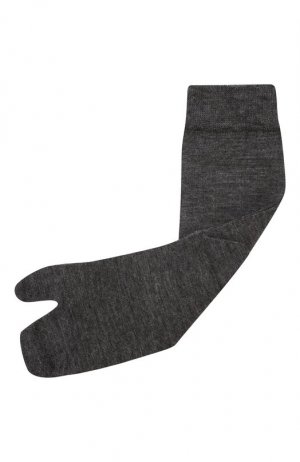 Шерстяные носки Maison Margiela. Цвет: серый