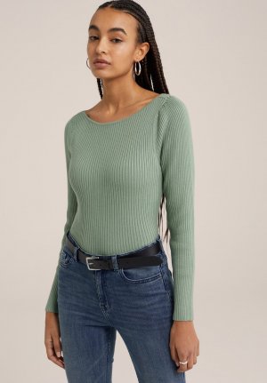 Вязаный свитер , цвет green WE Fashion