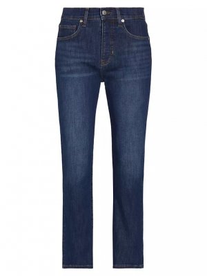 Укороченные расклешенные джинсы Carly с высокой посадкой , цвет bright blue Veronica Beard