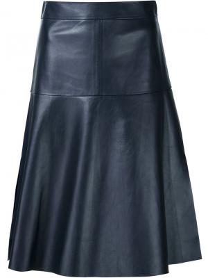 Классическая расклешенная юбка Maison Ullens. Цвет: синий