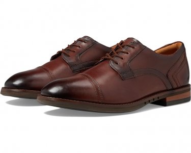 Оксфорды Un Hugh Cap, цвет Mahogany Leather Clarks