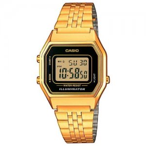 Casio Наручные часы Vintage LA-680WEGA-1E. Цвет: золотистый
