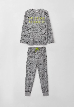 Пижама Coccodrillo. Цвет: серый